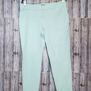 Mint green ankle fit pants